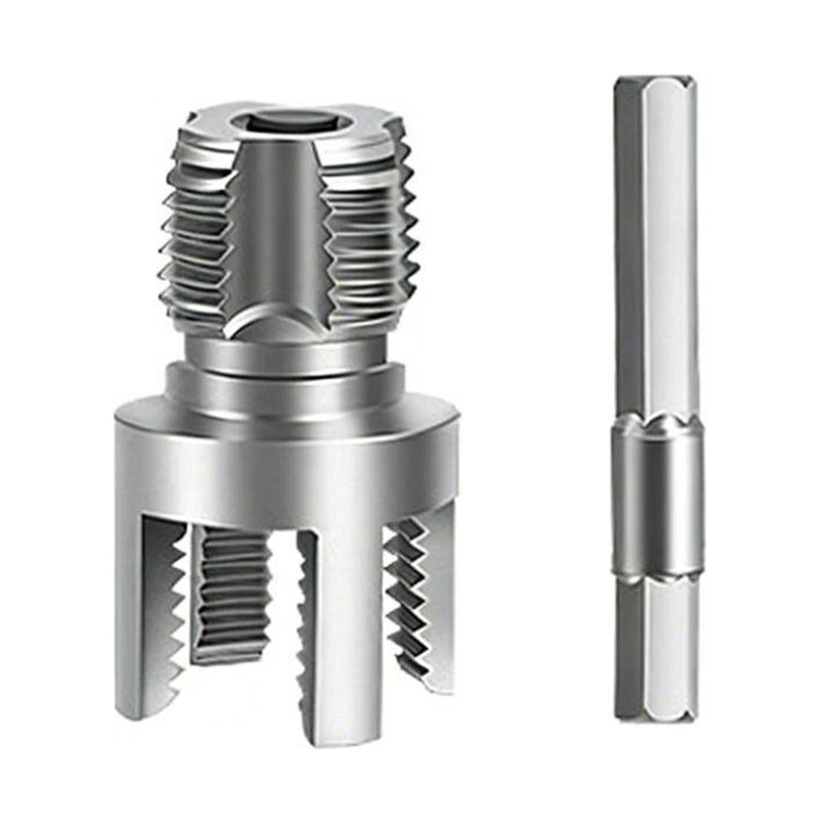 

1/3pcs Pipe Thread Cutting Tool Set Water Pipe Wrench Thread for 1/2 & 3/4 & 1 Inch Pipes For Plumbing Repairs Electric Drill
