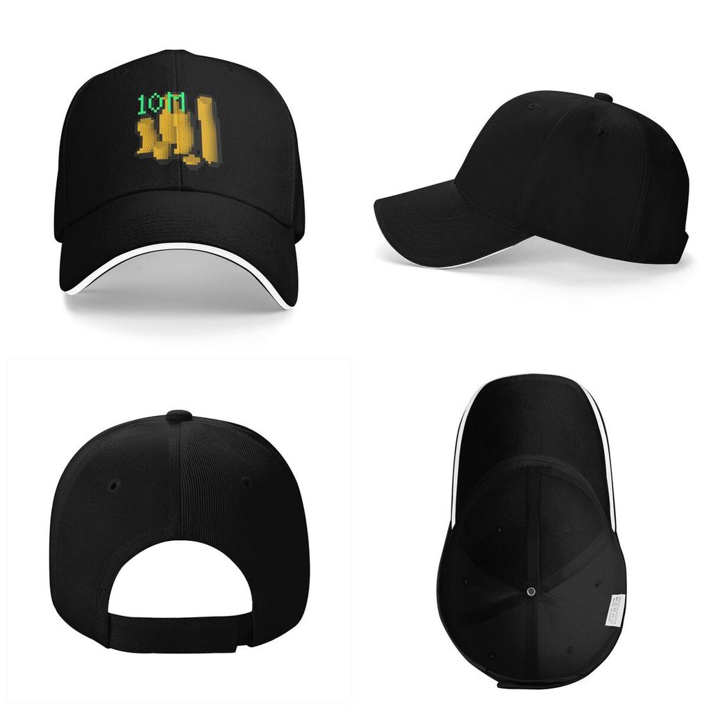 Unisex Baseball Hats 10m Coins Runescape Outdoor Streetwear Summer Sports Baseball Caps Cap Casquette Polychromatic Hats