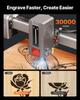 Laser Engraver, 20W, Laser Engraving and Cutting Machine with Enclosure Camera, Laser Cutter, 400 x 400 mm Working Area, 30000 mm/min, for Wood,