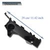 1 Pair RH+LH Car Front Bumper Support Bracket Retainer Black for Mazda 3 Sport 2014 2015 2016 2017 2018 BHN1500T1F BHN1500U1E