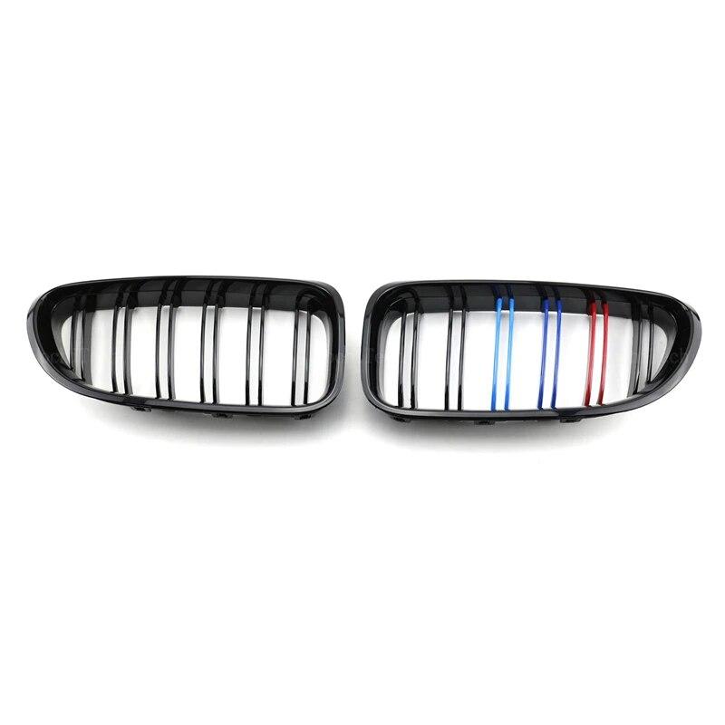 Car Front Bumper Grilles Kidney Racing Grill For BMW 6 Series F06 F12 F13 2012-2017 Double Slat Replacement Grille