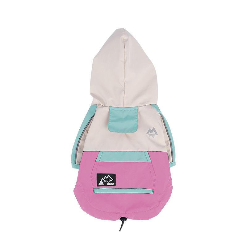 Dog raincoat pet four seasons waterproof going out jacket Teddy Schnauzer dog clothes anti-fouling and anti-dirty outer clothing