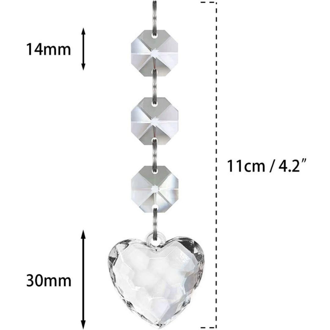 

1pcs Snowflake Crystal Christmas Ornaments For Christmas Tree Decorations, Hanging Clear Acrylic Snowflake Ornaments