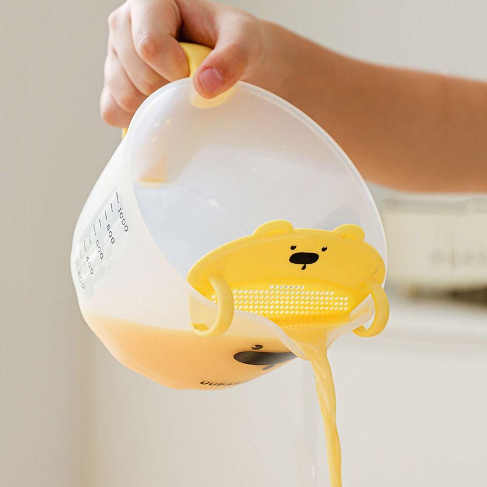 Equipped with Filter Plate Strainer Bowl Built-in Filter Plate Whisking Bowl  Bakery