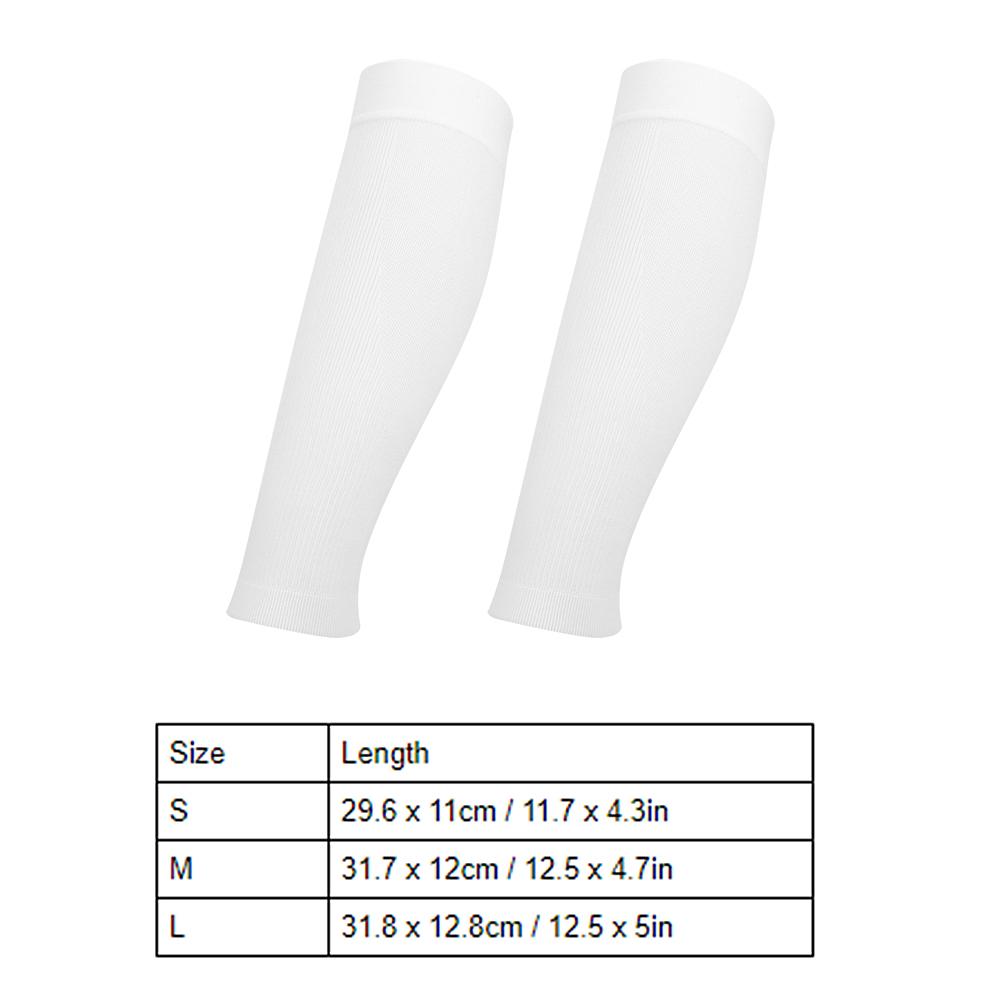 Mumian Pair of Calf Support Brace Breathable Soft Leg Protector for Physical Exercise WhiteM