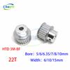 HTD 3M 22Teeth Timing Belt Pulley Bore 5/6/6.35/7/8/10mm Sheave Gear Synchronous Wheel Fit Belt Width 6/10/15mm 3D Printer Parts