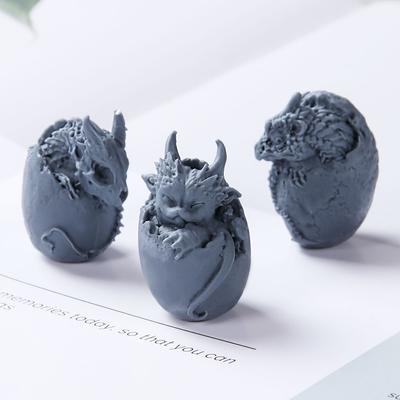 Stampo in resina animale drago, portachiavi, stampo in resina epossidica di cristallo, stampo in silicone per uova di dinosauro, stampo in resina epossidica per teschio di drago