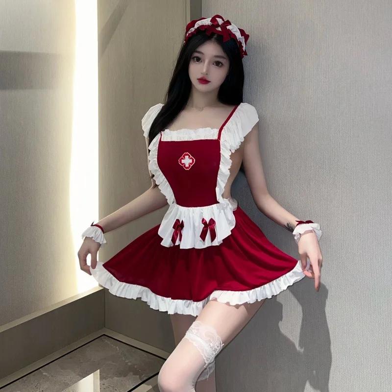 Sexy Cosplay Lingerie Policewoman Uniform Hollow Out Mini Dress Policewoman Outfit Roleplay Costume Club Clothes Suit Hot
