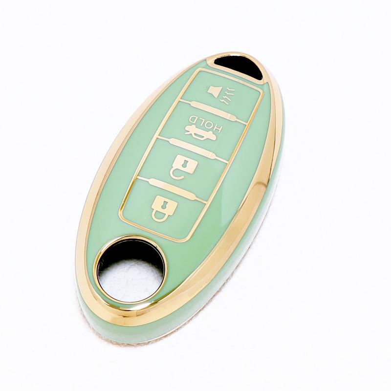 4 Buttons Car Key Case Cover For Nissan Fuga Navara Leaf Note Sentra Murano Tiida Qashqai J11 J10 Micra Kicks Altima X-Trail