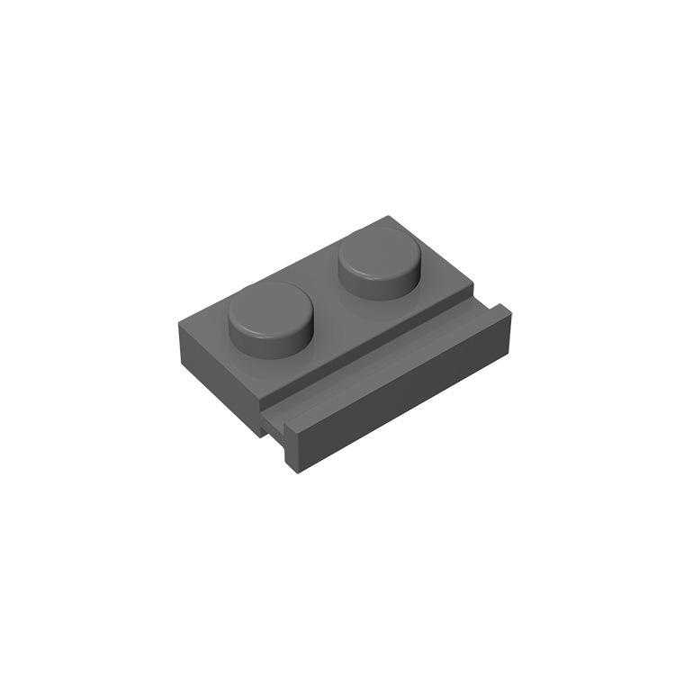50pcs MOC Compatible Assembles Particles 32028 Plate Modified 1 x 2 with Door Rail Building Blocks Parts DIY Educational Tech