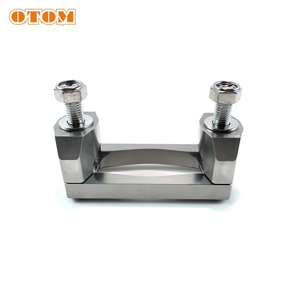 OTOM Motorcycle 28MM Handlebar Risers Bar Clamp Extend Adapter With Bolts CNC Machining Aluminium For YAMAHA YZ125 YZ250 YZ450F