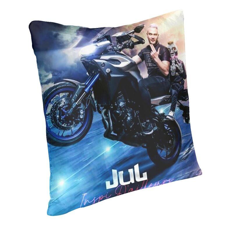 Vibrant Jul French Rapper Square Throw Pillow Cover Home Decorative 3D Two Side Printing Cushion Cover for Sofa