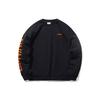 Li Ning Sports Fleece Lined Casual Crew Neck Pullover Sweatshirt Winter Men's Black AWDP932-32