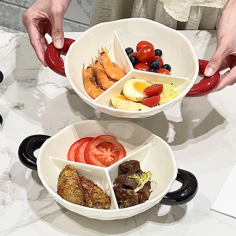 

European Style Ceramic Divided Fruit Plate