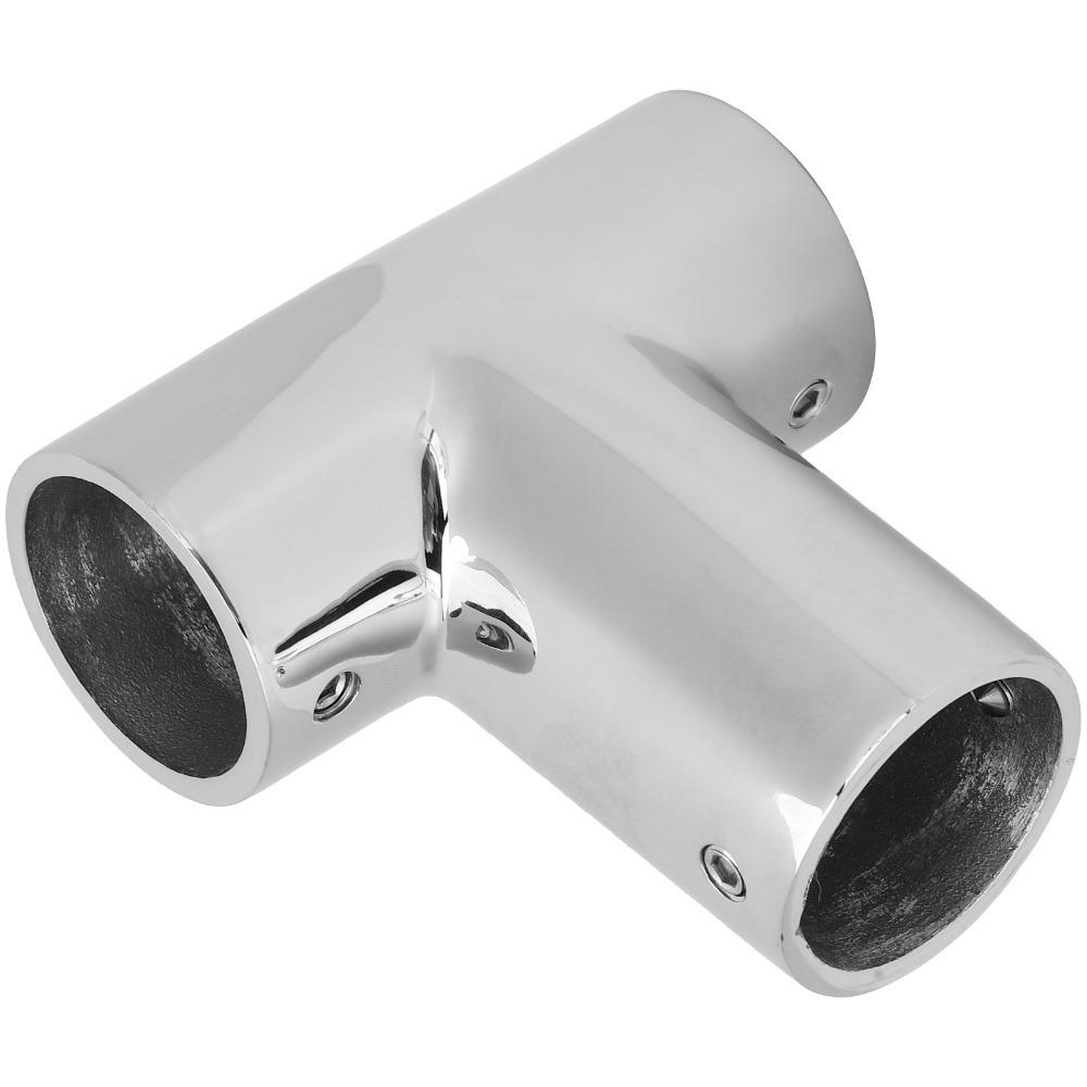 90 Degree Pipe Connector Polished Deck Hand Tee Boat Handrail Tee  Marine Yacht Boat Deck Railing