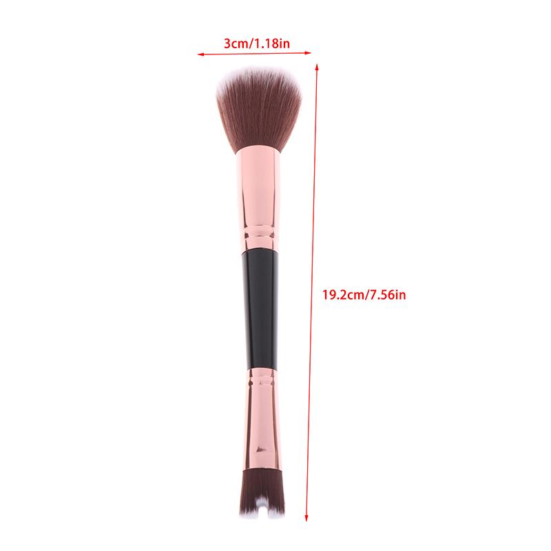 

Dual-End U-Shaped Makeup Brush for Nose Contour Foundation Highlighter And Blush - Face Beauty Cosmetics Tool чорний