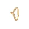New S925 Silver Red Rose Bow Simple Love Ring Card Snowflake Series Ice Linghua Gold Bee Flower Ring Jewelry