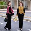 2026 Stylish Retro Velvet Suit for Middle-Aged & Elderly Mothers - Spring/Autumn Vest Jacket In Chinese National Style
