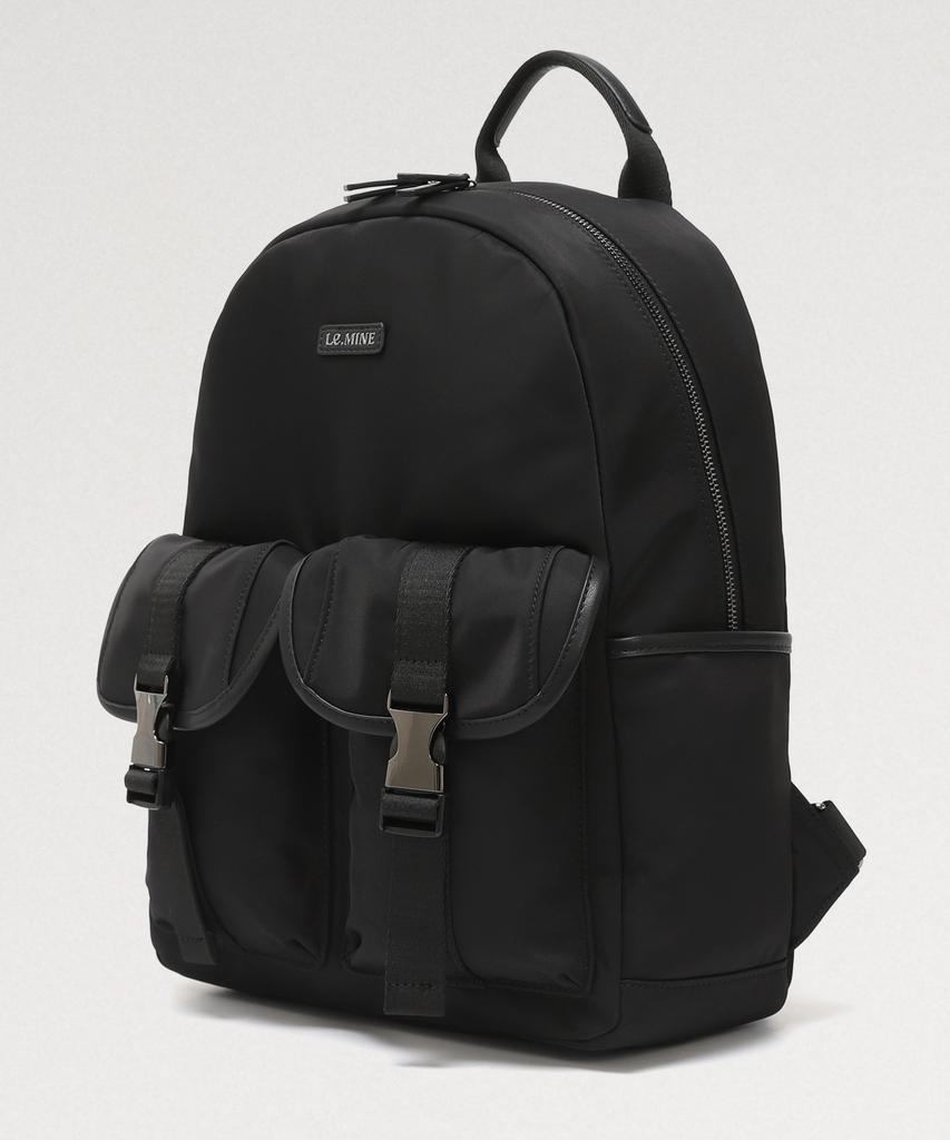 Lemine Nylon Twill Day Bag (Black)