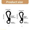 10Pcs Stainless Steels Small Carabiner Clip Spring Snap Keyring Hook for Camping Traveling Hiking Keychains Enduring