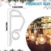 100 Pieces Christmas Light Clips Outdoor Gutter Hooks - For Hanging Outdoor Decorative String Lights On Halloween Christmas Tree Roofs (Black)