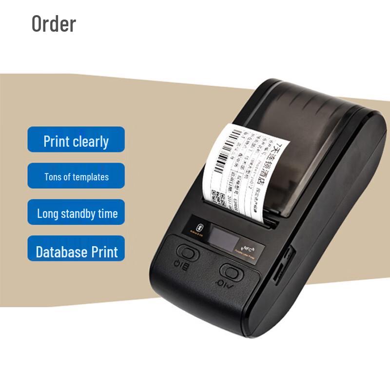 Lingwen LW60PLUS Portable Thermal Transfer Label Printer