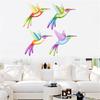 Metal Hummingbird Wall Art Decoration Iron Bird Sculpture Waterproof Wall Hanging Figurines Ornament Decorations
