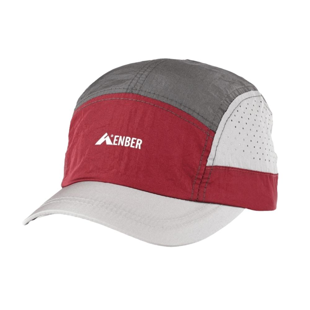 Thin Baseball Cap 5-Panel Design Summer Cap Retro Camping Hat  Men and Women красный
