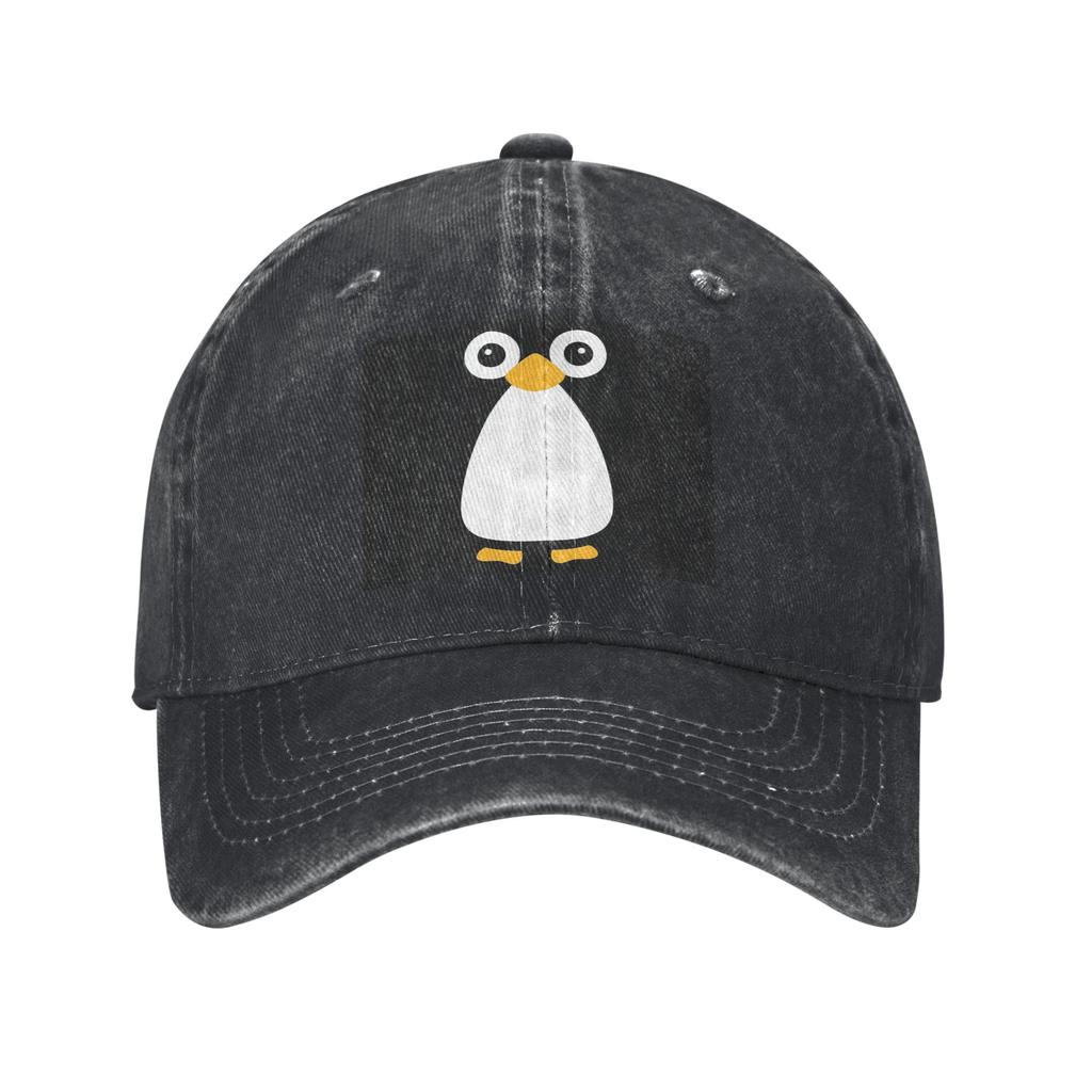 Cute Vector Penguin Denim Cap Casual Baseball Caps Adjustable Hat Summer Unisex Baseball Hats