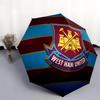 West Ham United FC  pattern, automatic folding umbrella, portable and foldable design, 8 ribs, a Christmas or birthday gift.