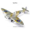 1/48 Seconde Guerre mondiale Américain Corsair Mustang Britannique Spitfire Hurricane Chasseur Allemand BF109 Kit Modèle d'Avion en Plastique à Assembler Jouet