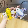 Cartoon Airplane Car Keychain School Bag Pendant, Airplane Model, Creative Children'S Toy, Trendy Decoration, Exquisite Gift