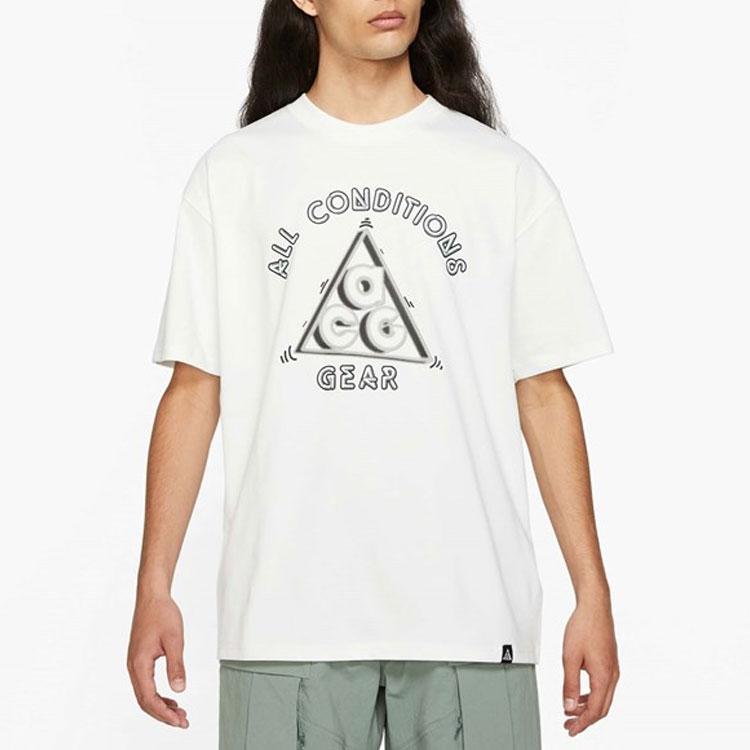 Nike ACG Outdoor Sports Letter Print Short Sleeve T-Shirt Men Tops White DD8811-121