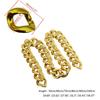 Plastic Big Chunky Chain Necklace 90s Hip Hop Gold Costume Necklace Photography Props Rapper Hip Hop Accessory Jewelry