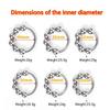 Men's Six Beads Lock Precision Sleeve Ring Stainless Steel Metal Penis Ring Sex Toys for Men Male Delay Ejaculation Cock Ring Glans Stimulator
