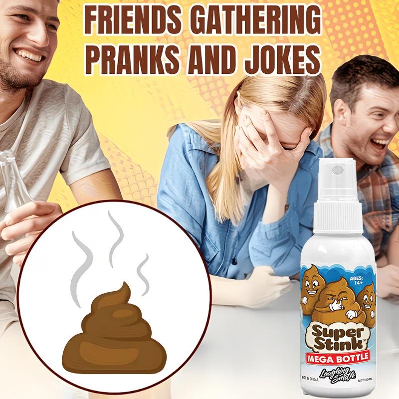 30/60ML New Funny Fart Spray Gas - Gag Spray Prank Plastic Stinky Gags Party Supplies Spray Can Sting Non-Toxic for Halloween