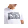Armani Exchange FW24 Letter Pattern Printed Crew Neck Short Sleeve T-Shirt Men Tops White 8NZTCK-Z8H4Z-11100
