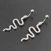 Sexy Belly Navel Piercing Stainless Steel Fashion Snake Belly Ring For Women Body Jewelry
