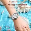 Fashion Quartz Ladies Watch Stainless Steel Date Week Woman's Wristwatch Waterproof Luminous Business Watches For Men Couples