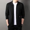 Spring and Autumn Men's Knitted Sweater Men's High-end Fashion Lapel Casual Men's Cardigan Jacket