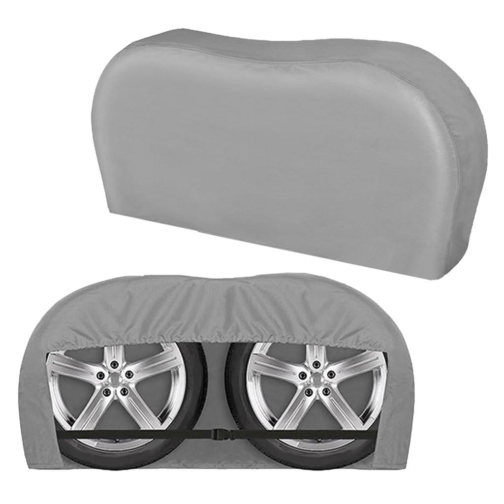 Pack of 2 Tire Cover Universal Fit Varous Tire Dustproof Wheel Protector Covers for Truck Trailer Campers
