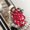 Deer winter knitted warm versatile Japanese shawl couple male and female students soft sister Christmas gift scarf