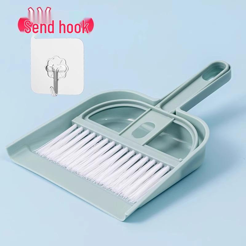 

Мини настольный набор из щетки и совка с мягкой щетиной — Идеально подходит для столов, кроватей, подоконников и детских пространств.