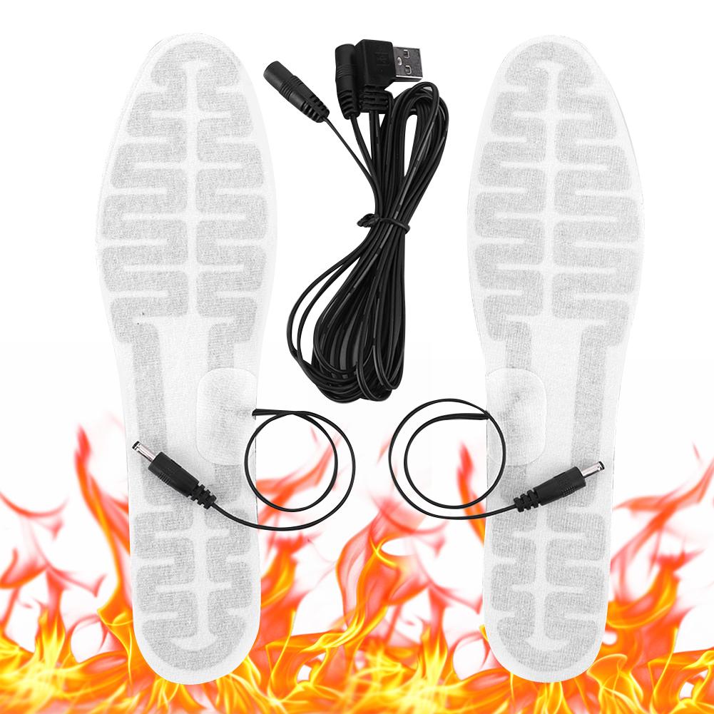 USB Heated Shoe Insoles Foot Warmer Film 10W Electric Foot Warming Pad Winter Warm Insoles for Men and Women