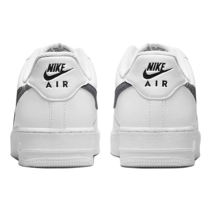 Nike Air Force 1 Low '07 Spray Paint Swoosh White Black Grey Sneakers FD0660-100