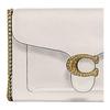 Coach Tabby 20 Woc Chain Leather Shoulder Bag Women Shoulder Bag White 79438-B4HA