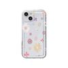 Simple color flower for iPhone17ProMax airbag mobile phone case 15 Apple 16 all-inclusive 13/14