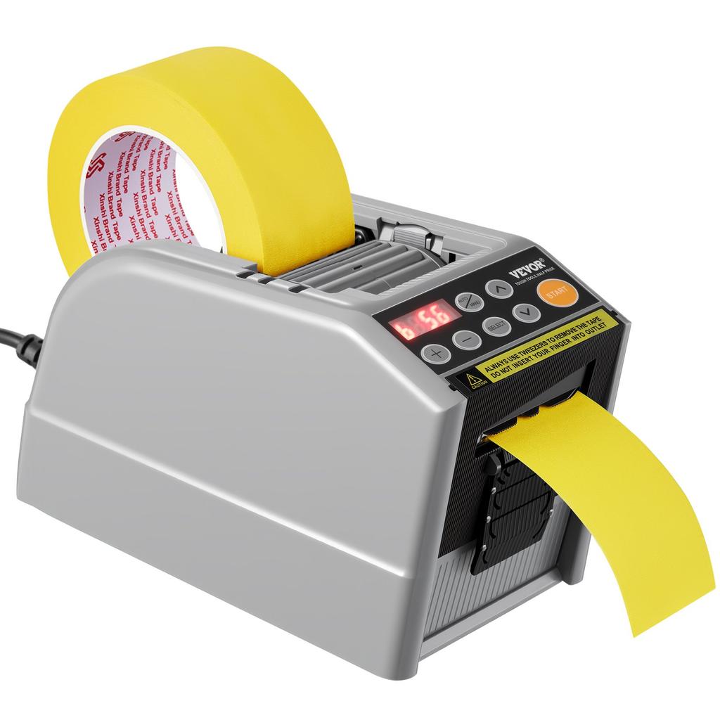 VEVOR Zcut-9 Distributore Automatico di Nastro Adesivo Taglierino Elettrico per Nastro Macchina Imballaggio Macchina Taglia Nastro Larghezza Nastro 6-60mm