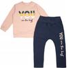 Komplet Dla Dziewczynki Bluza Spodnie Dres 98