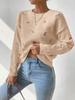 Long-sleeved Loose Hollow Hook Flower Pullover Sweater Versatile Fashionable Warm Shawl Large Size Sweater Thin Sweater For Women